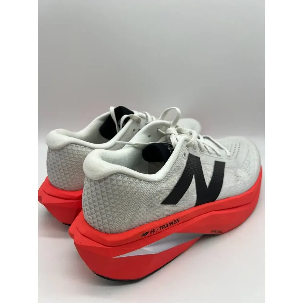 New Balance FuelCell SuperComp Trainer v3 Urgent Red Sea Salt Black Men 10.5..